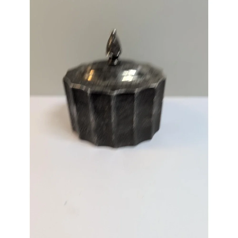 Vintage‎ 1991 Godinger Silver Plated Jewelry Trinket Box With Red Velvet Lining